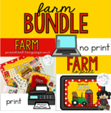BUNDLE Farm Preschool Language Unit (Print & No Print)