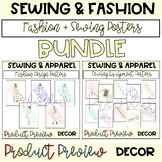 BUNDLE Fashion + Sewing Classroom Posters | Apparel & Desi