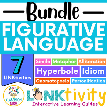 Preview of BUNDLE: Figurative Language LINKtivities: Simile Metaphor Alliteration Idiom...
