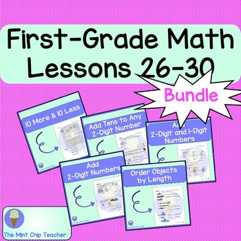 Preview of BUNDLE First Grade iReady Math Lessons 26, 27, 28, 29, and 30 - 2024
