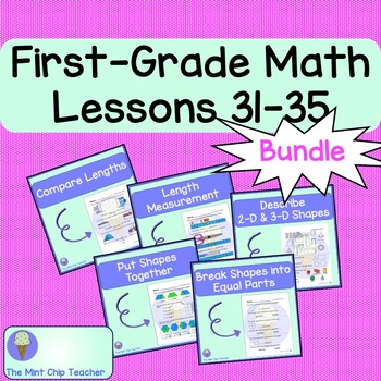 Preview of BUNDLE First Grade iReady Math Lessons 31, 32, 33, 34, and 35 - 2024