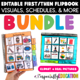 BUNDLE: First Then Board & Visual Schedule Flip Books (cli