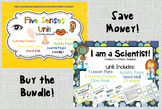 BUNDLE Five Senses Unit and I am a Scientist! Unit