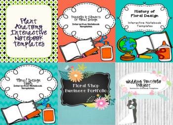 Preview of Floral Design Interactive Notebook Starter Bundle