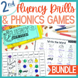 BUNDLE Fluency Decoding Strips + Game Puzzle 2nd Grade | E