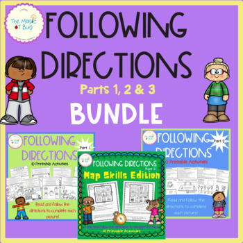 Preview of BUNDLE - Following Directions - Occupational Therapy, Speech Therapy