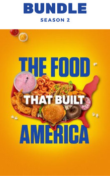 Preview of BUNDLE: Food That Built America (s2 ALL episodes) Fill-in-the-blank Video Guides