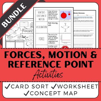 Preview of Forces, Motion and Reference Point Bundle for Middle School