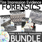 BUNDLE Forensics Tire Impression Evidence Unit - Notes, Ac