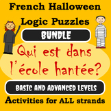 BUNDLE - French Halloween Logic Puzzles and Activities - B