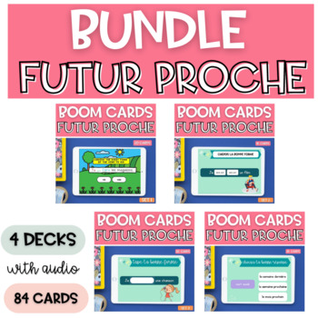 Preview of BUNDLE French Near Future BOOM CARDS | Futur Proche