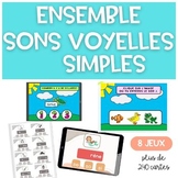 BUNDLE French Phonics BOOM CARDS Sounds Vowels | Sons Voye