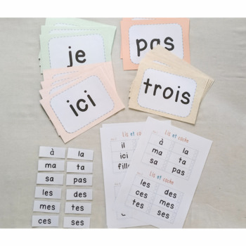 BUNDLE : French Sight Words - Flash Cards and Games - Mots fréquents