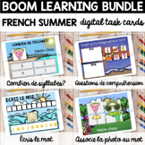 BUNDLE French Summer Boom Cards| French Summer Activities | l'été