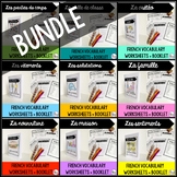 BUNDLE French vocabulary activities 9 themes
