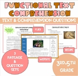 BUNDLE Functional Texts Pack with Comprehension Questions