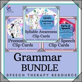 BUNDLE - GRAMMAR - Parts of Speech Verbs Vowels Syllable P