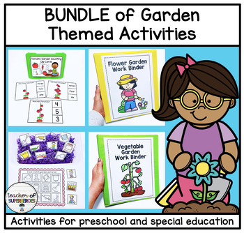 Preview of BUNDLE Garden Center Activities for Preschool, Kindergarten, Special Education