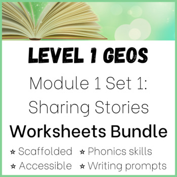 Preview of BUNDLE! Geos Level 1 Module 1 Set 1 -  Reading Response worksheets first grade