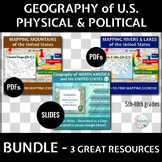 BUNDLE: Geography of the United States: Physical & Political