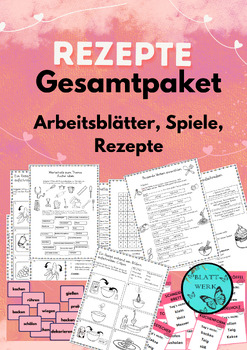 Preview of BUNDLE: German: Writing recipes /Essay/Printables