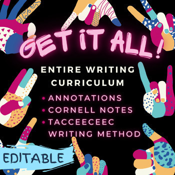 Preview of BUNDLE Get it all! (TACCEECEEC Writing Method, Annotations, Cornell Notes)