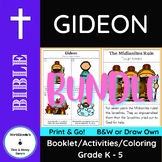 BUNDLE: Gideon - Bible Story Booklet, Activities & Coloring Pages