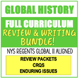 BUNDLE! Global History Review & Writing (Review, CRQs, End