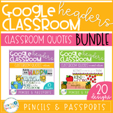 BUNDLE! Google Classroom Headers for Distance Learning Ban