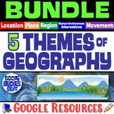 Five Themes of Geography BUNDLE | FUN 5 Themes Lessons and