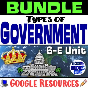 Preview of Types of Governments 6-E Intro Unit BUNDLE | FUN Government Resources | Google