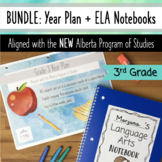 BUNDLE: Grade 3 Year Plans + Language Arts Notebooks - Ali
