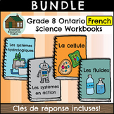 Grade 8 FRENCH Science Workbooks (NEW 2022 Ontario Curriculum)