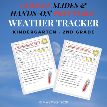 BUNDLE - Grade Weather Chart for Kids Printable & Google Slides | TPT