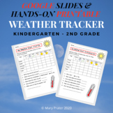 BUNDLE - Grade Weather Chart for Kids Printable & Google Slides