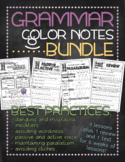 BUNDLE 3! Grammar color notes: Unit 3 - Best practices