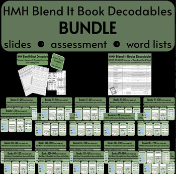Preview of BUNDLE-HMH Blend It Book Science of Reading Materials Slides and Assessments