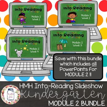 BUNDLE! HMH Into Reading Kindergarten PowerPoints: Module 2 by Kinder