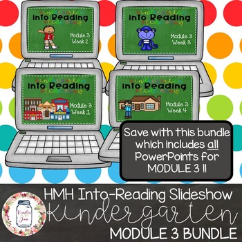 Preview of BUNDLE! HMH Into Reading Kindergarten PowerPoints: Module 3