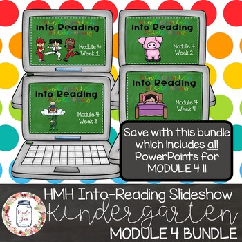 Preview of BUNDLE! HMH Into Reading Kindergarten PowerPoints: Module 4