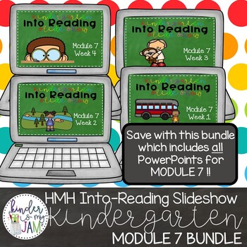 Preview of BUNDLE! HMH Into Reading Kindergarten PowerPoints: Module 7