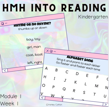 Preview of BUNDLE: HMH Into Reading Module 1 Kindergarten Slides