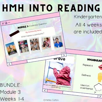 Preview of BUNDLE: HMH Into Reading Module 3 Kindergarten Slides