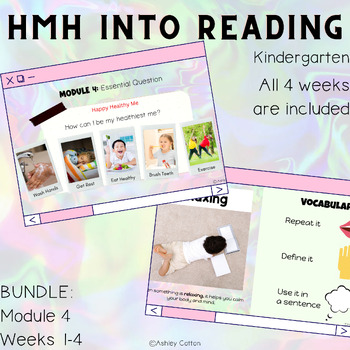 Preview of BUNDLE: HMH Into Reading Module 4 Kindergarten Slides