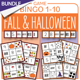 BUNDLE Halloween & Fall Game - Bingo  1-10 - Numbers, Ten 