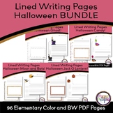 BUNDLE Halloween Themed Lined Pages- Elementary