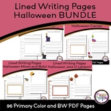 BUNDLE Halloween Themed Lined Pages- Primary