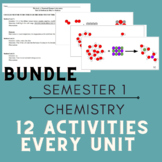 BUNDLE: High School Chemistry Semester 1 Activities (Every