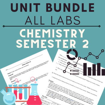 Preview of BUNDLE: High School Chemistry Semester 2 Labs; Labs for Every Unit (20 Labs!!)
