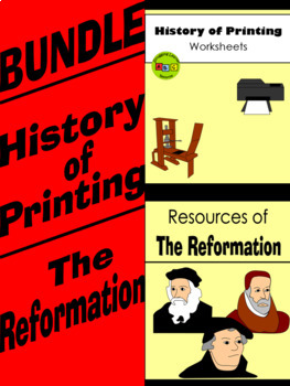 Preview of BUNDLE - History of Printing, The Renaissance & Reformation